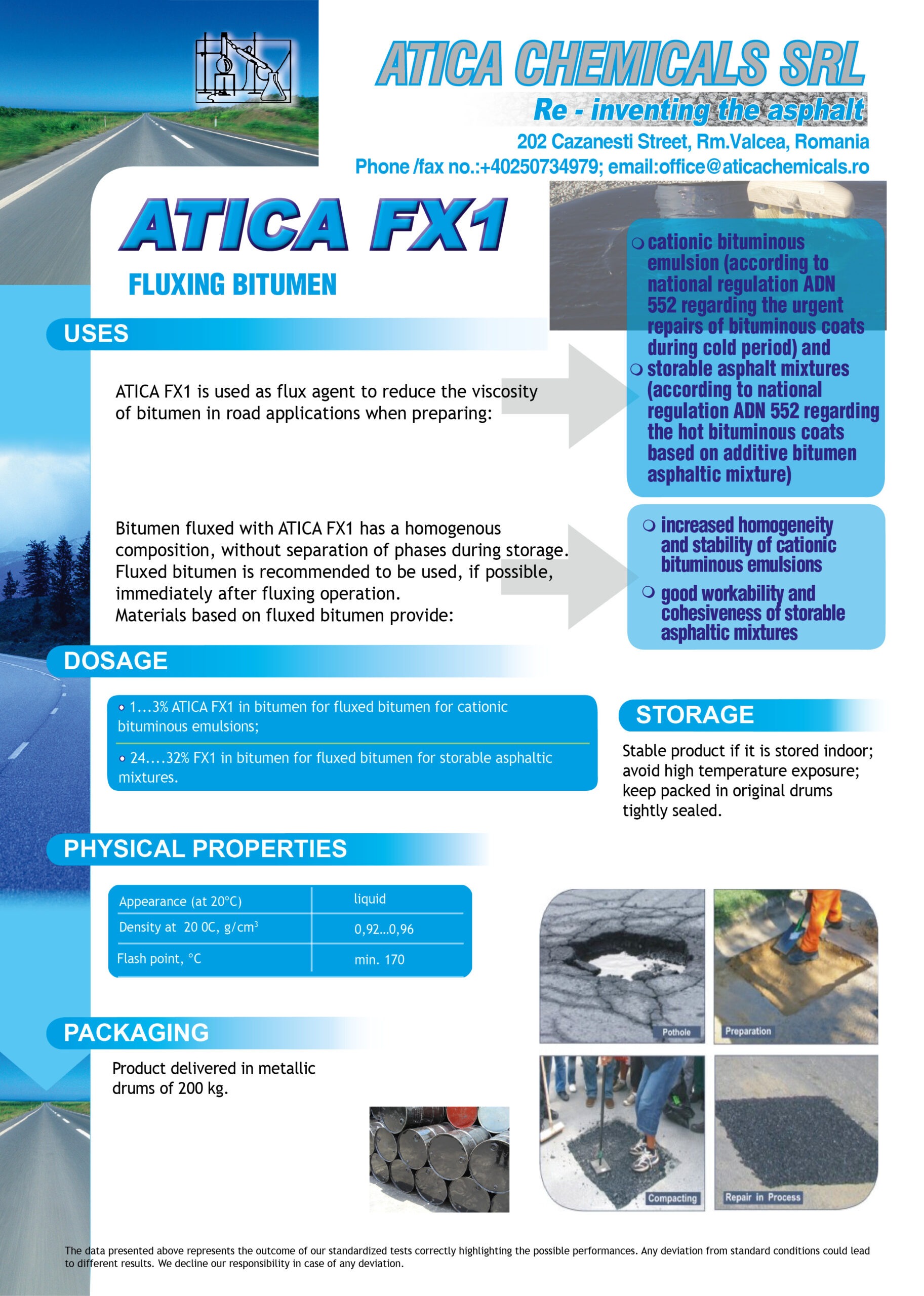 ATICA FX1 | Fluxing bitumen