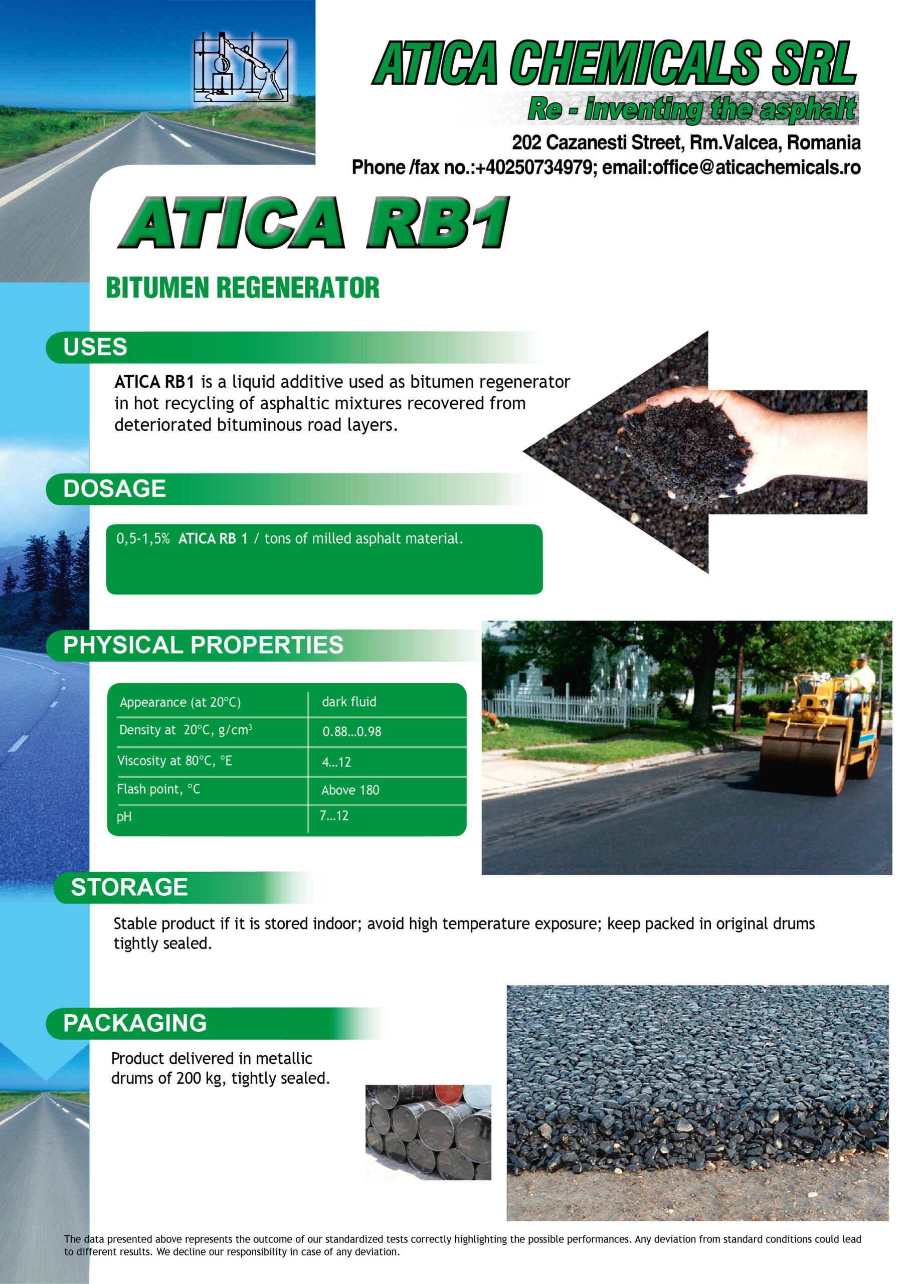 ATICA RB 1 | Bitumen regenerator